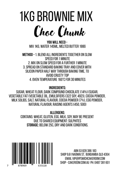 BROWNIE MIX CHOC CHUNK 1KG