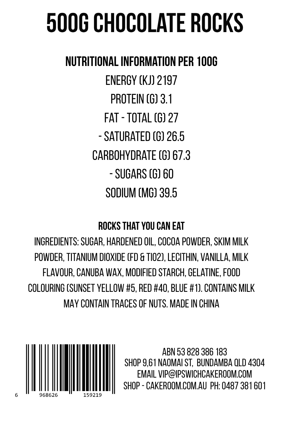 Chocolate Rocks