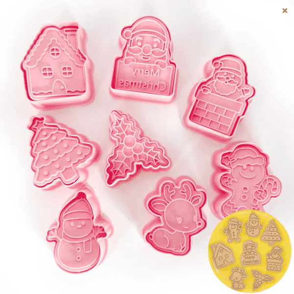 Cookie Cutter Christmas 8 piece Set