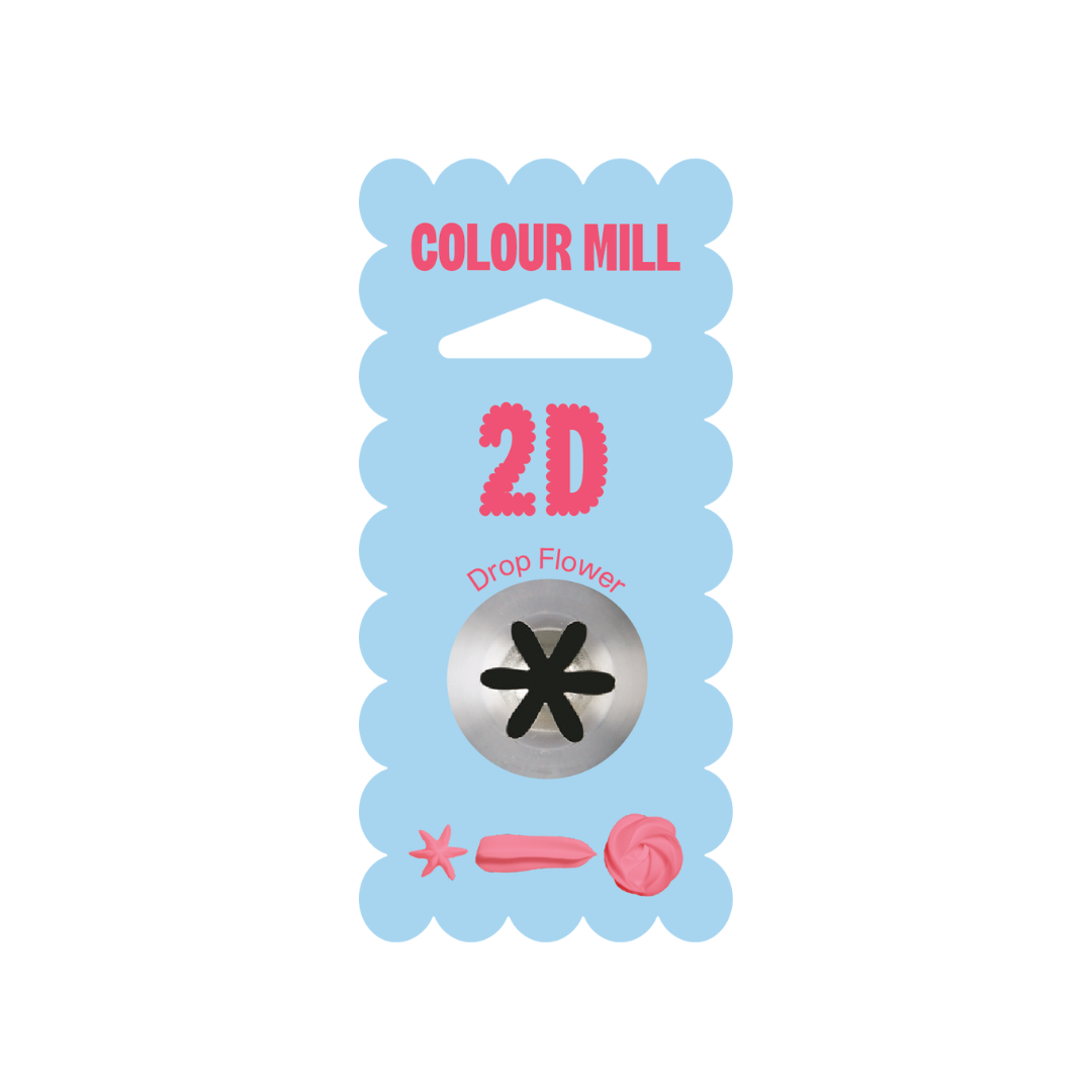 Piping Tip Closed Star 2D Colour Mill