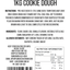Cookie Dough 1kg (FROZEN PRODUCT) READY MADE
