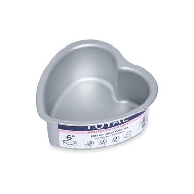 Heart Cake Tin 6"  Elite Anodised Loyal