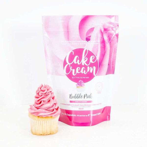 Cake Cream - Bubble Pink - Vanilla Flavour 400g