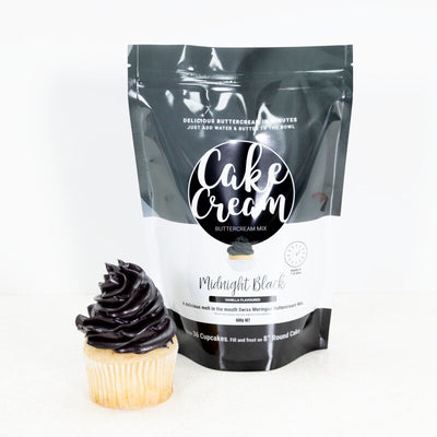 Cake Cream - Midnight Black - Vanilla Flavour 400g