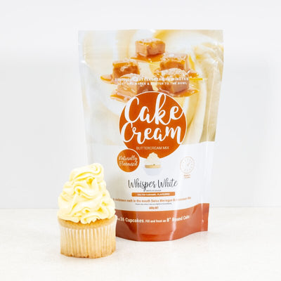 Cake Cream - Salted Caramel Flavour - Whisper White - 400g