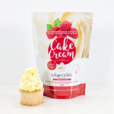 Cake Cream - Raspberry Flavour - Whisper White - 400g