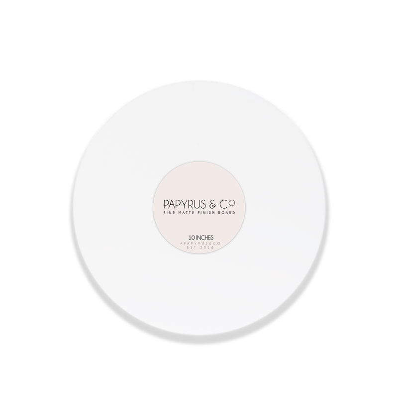 Cake Board Masonite (Matte White) 10" Round