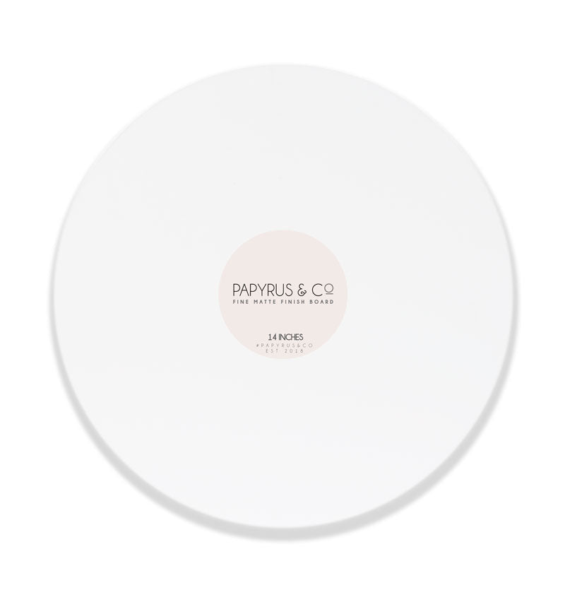 Cake Board Masonite (White Matte) 14" Round