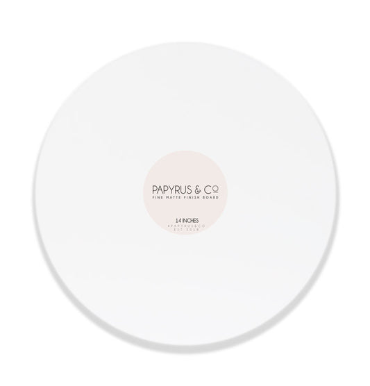 Cake Board Masonite (White Matte) 14" Round