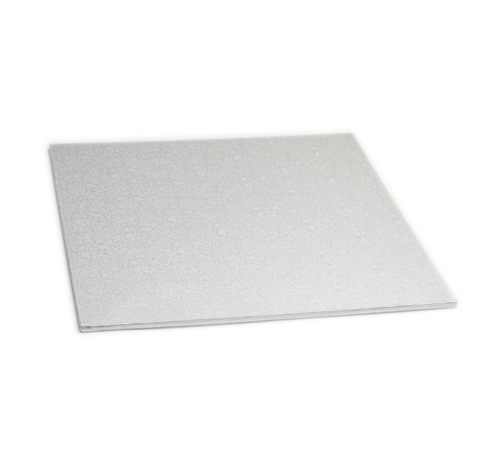 Cake Board Masonite (Silver) 10" Square