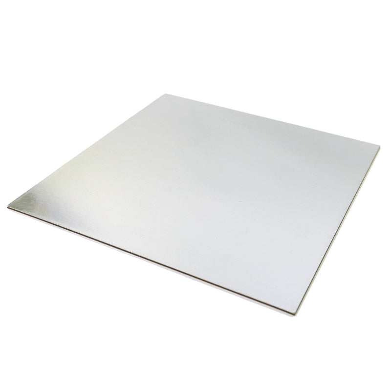 Cake Board Silver Foil Card 10" Square