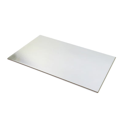 Cake Board Silver Foil Card 1/2 Half Slab Rectangle (42cm x 38cm)16.5” x 15”