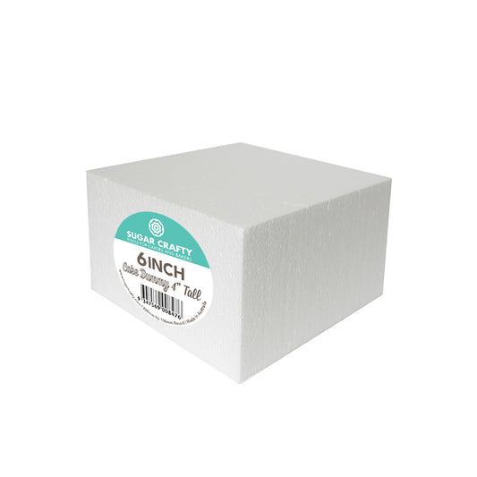 Cake Dummy Square 6" x 4" High