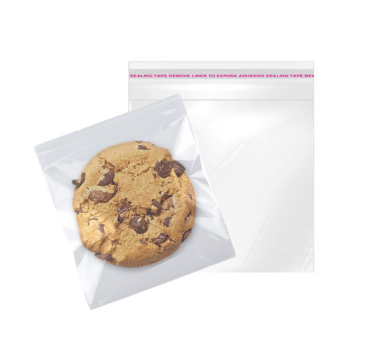 Cookie Bag Clear Resealable Cookie Bag 4"x 4" - 100 pack