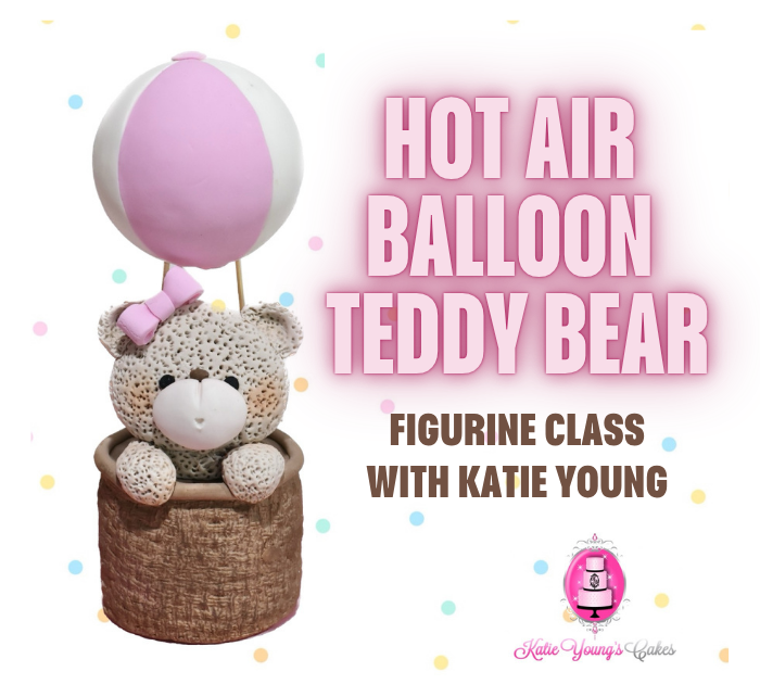 HOT AIR BALLOON TEDDY BEAR FIGURINE - WITH KATIE YOUNG SUN 30th AUG