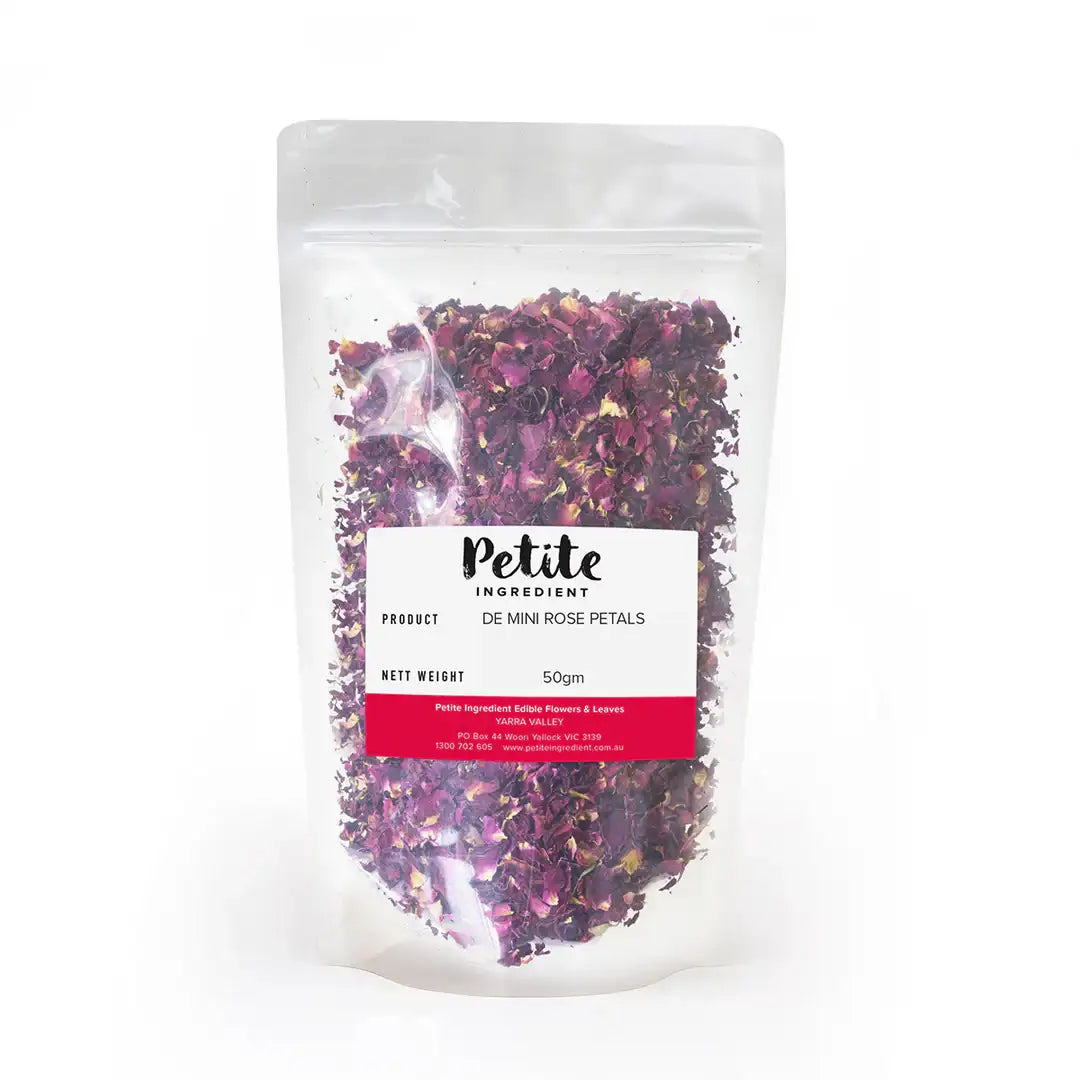 Dried Edible Miniature Rose Petals 50gm - Petite Ingredients
