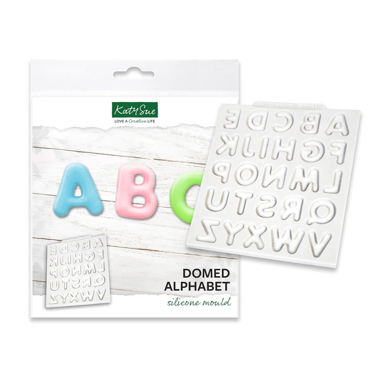 Silicone Mould Domed Alphabet