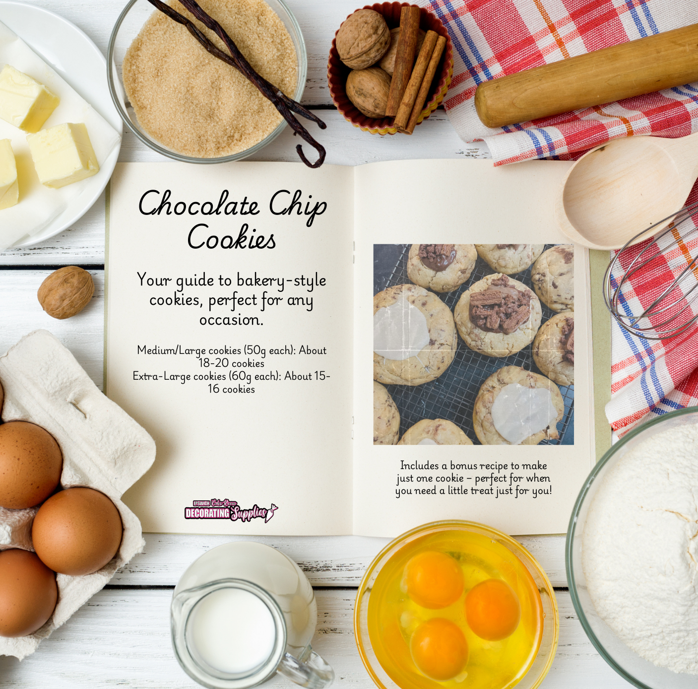 Chocolate Chip Cookie Recipe - DIGITAL DOWNLOAD