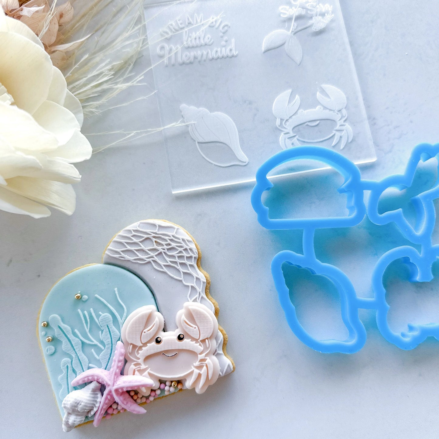 Cookie Cutter Dream Big Little Mermaid Mini Toppers (Cake Sera Sera)