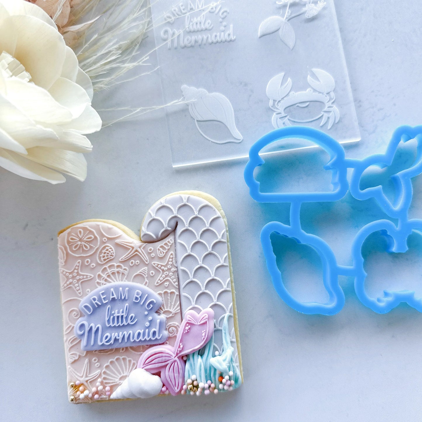 Cookie Cutter Dream Big Little Mermaid Mini Toppers (Cake Sera Sera)