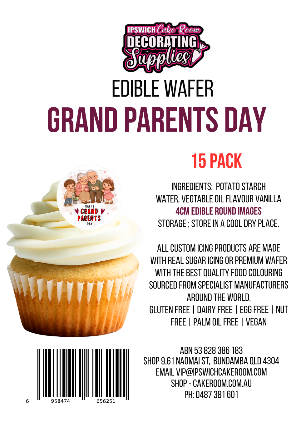 EDIBLE Wafer GRAND PARENTS DAY
