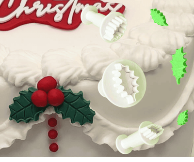 Christmas Leaf plunger 3pc