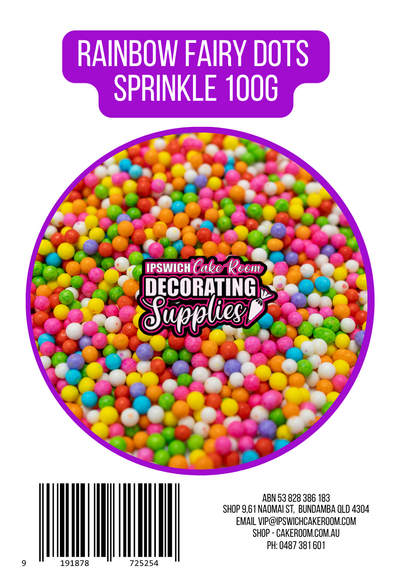 Rainbow Fairy Dots Sprinkles 100g
