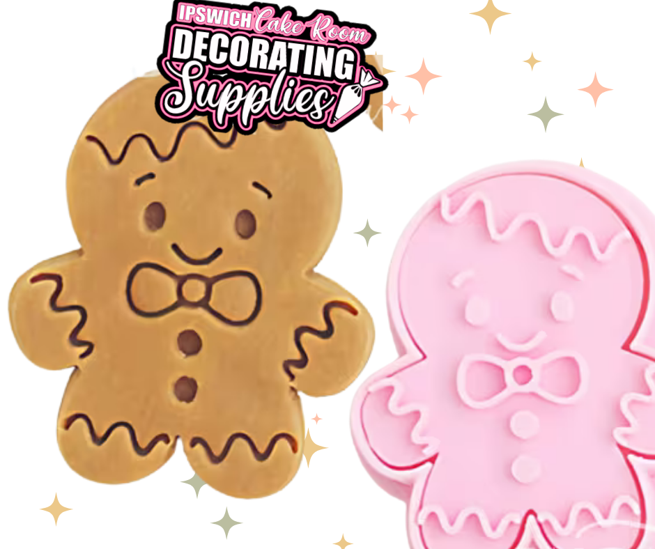 Christmas Gingerbread Man Cookie Cutter Pink
