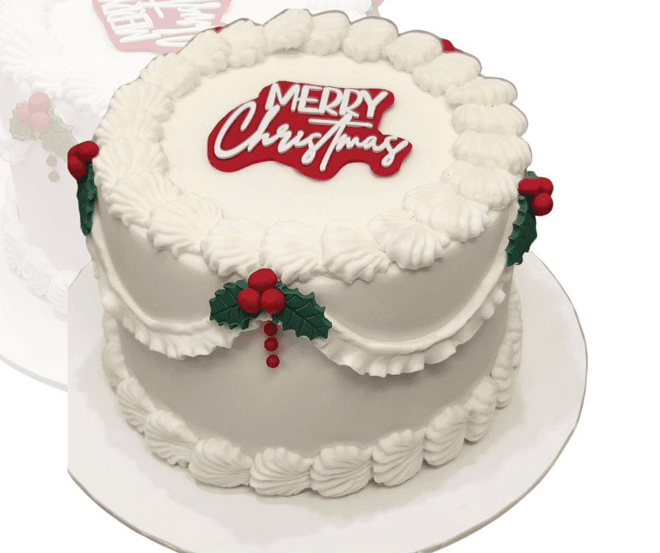 Christmas Fondant Cake Class – view 3