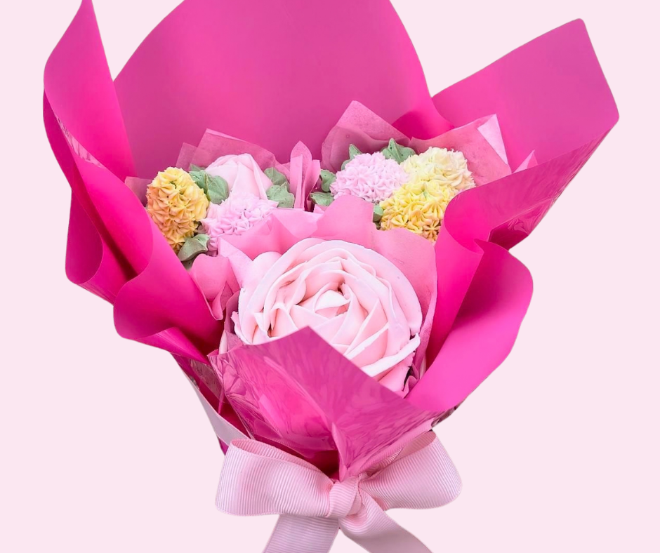 Create a 3 Cupcake Bouquet with Baked By Brooke (SUN 25TH JULY 2027  9AM)