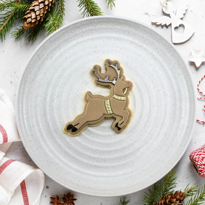 Flying Reindeer Cutter and Debosser Set