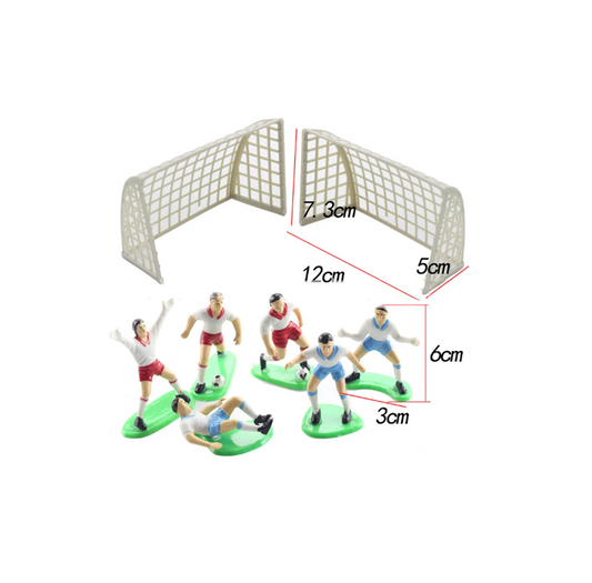 Cake Topper Soccer Game Cake Topper Birthday Cake 8pcs