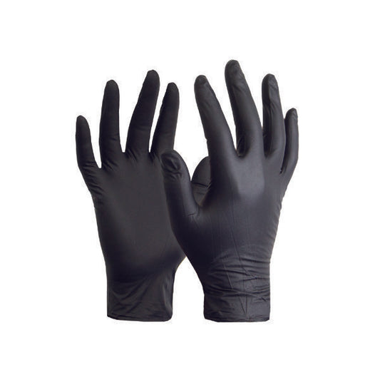 Glove Nitrile Black Large Powder Free