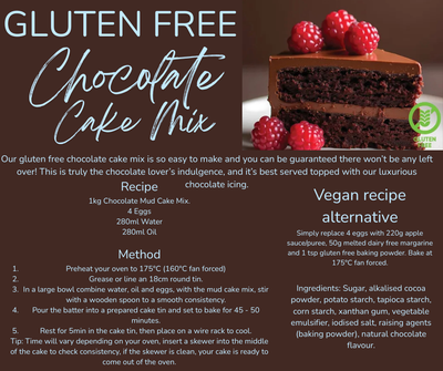 GLUTEN FREE CHOCOLATE MUD MIX 1KG