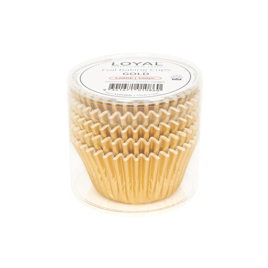 Foil Baking Cups Gold (100pc) Loyal