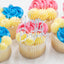 Sweet Cartel - Cupcake Charm/Topper - Happy Birthday Silver