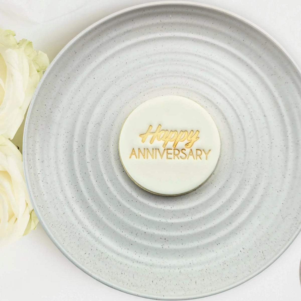 Cookie Stamp Happy Anniversary Embosser 60mm