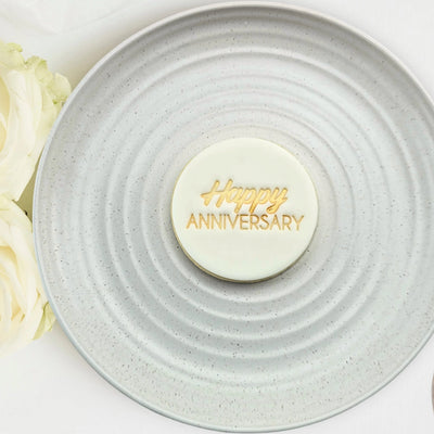 Cookie Stamp Happy Anniversary Embosser 60mm