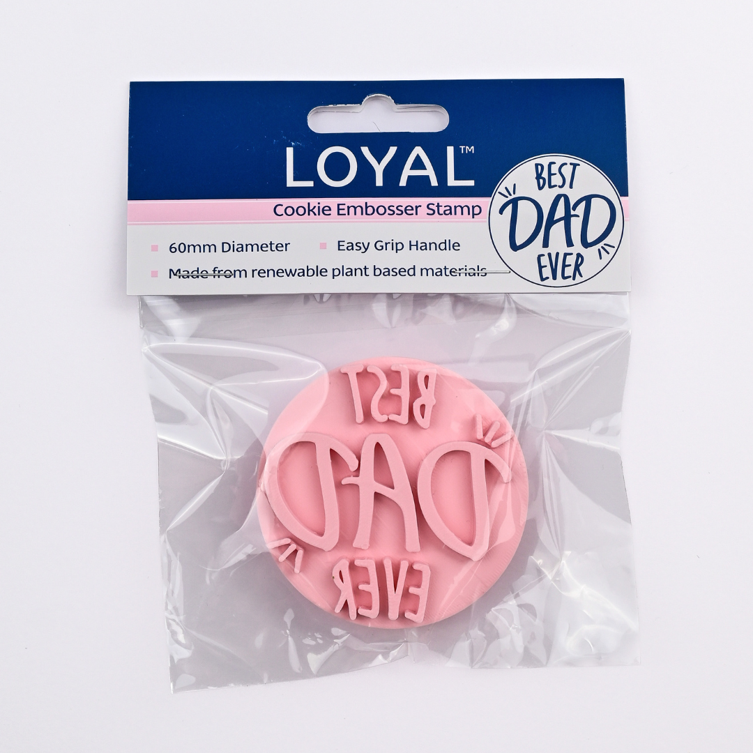 Best Dad Ever Cookie Embosser Stamp Loyal