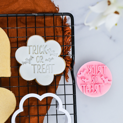 Cookie Embosser Stamp Trick or Treat LOYAL