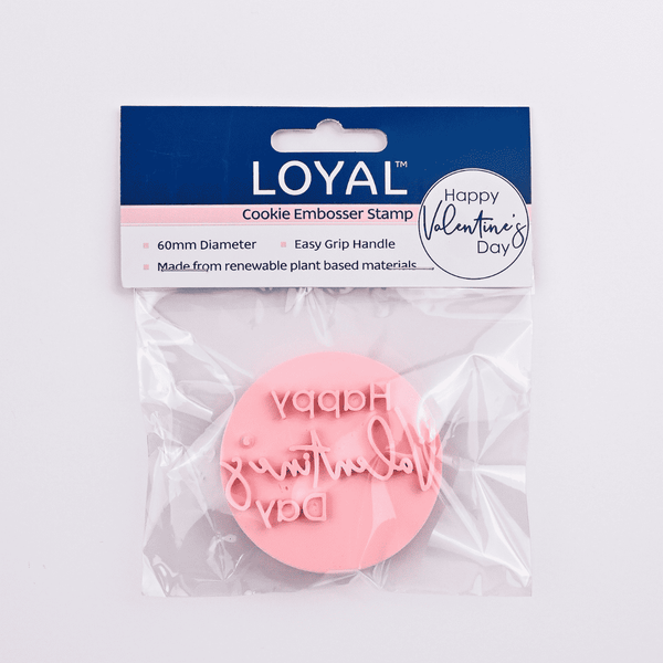 LOYAL Cookie Embosser Stamp Happy Valentine's Day