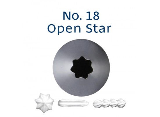 Piping Tip Open Star No. 18 Loyal