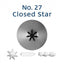 Piping Tip No.27 CLOSED STAR STANDARD S/S