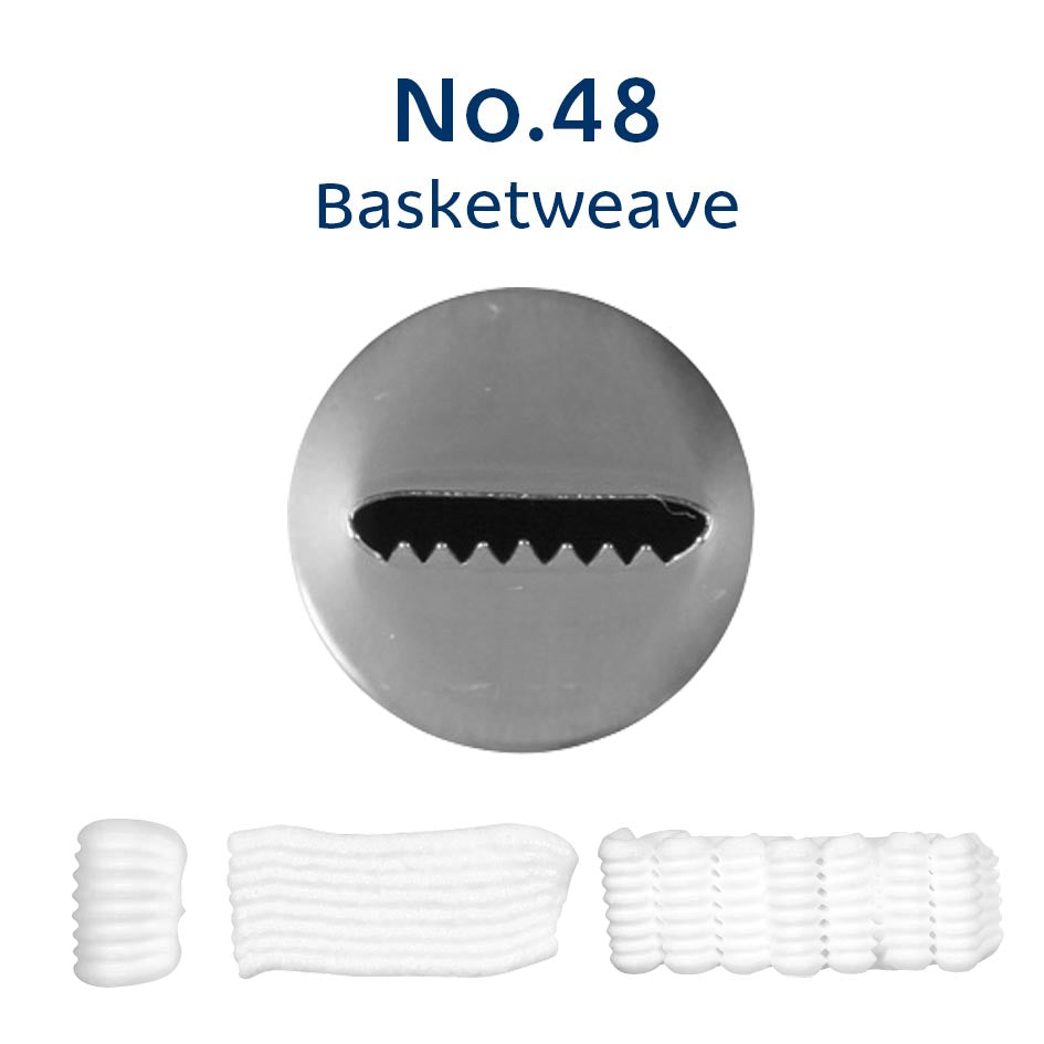 Piping Tip MONDO No. 48 BASKETWEAVE STANDARD S/S