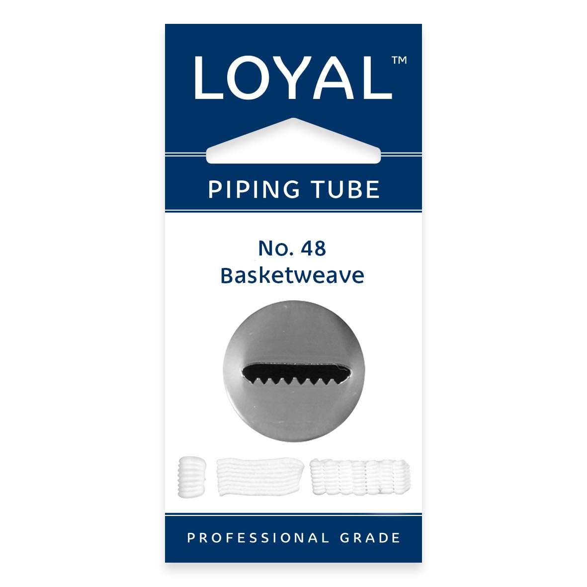 LOYAL Piping Tip No.48 BASKETWEAVE STANDARD S/S – view 2