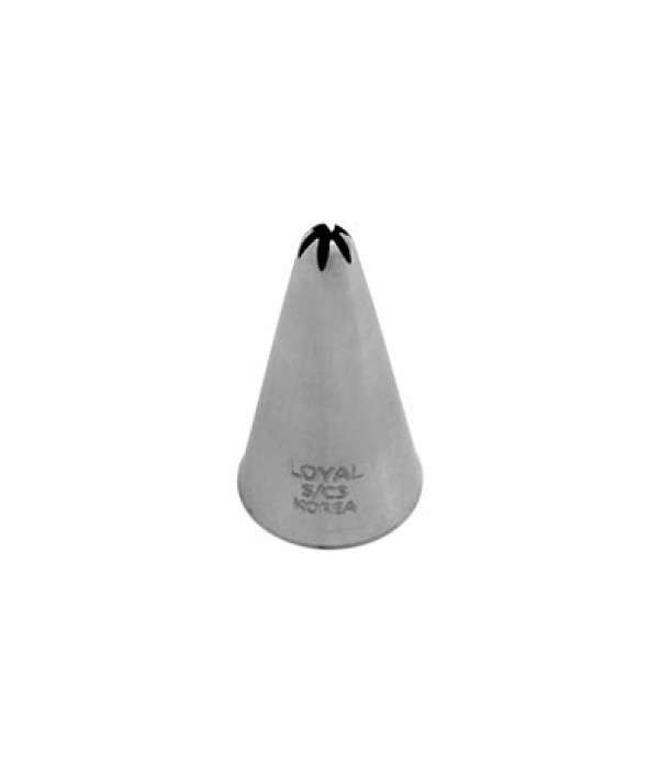 CLOSED STAR PASTRY TUBE S/S No. 3