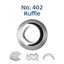 Piping Tip No.402 RUFFLE MEDIUM S/S