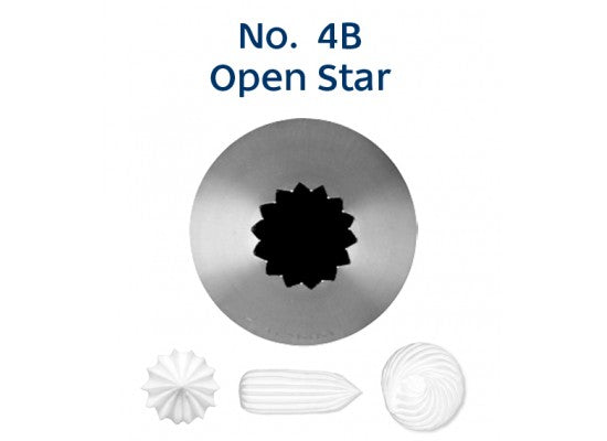 No. 4B OPEN STAR MEDIUM PIPING TIP LOYAL