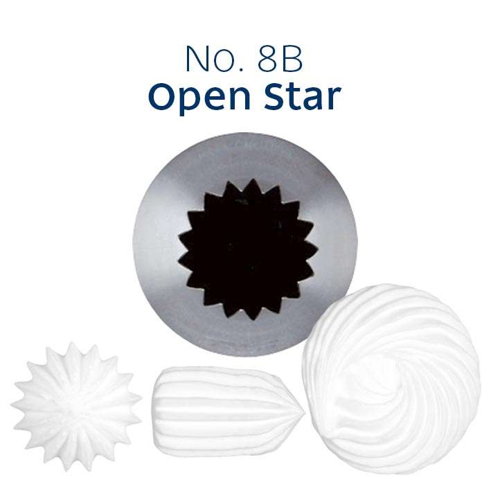 Piping Tip No. 8B Open Star Large – view 2