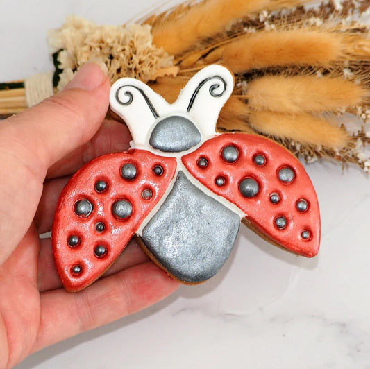 Cookie Stamp Lady Bug (Stamp Set) + Stainless Steel Cookie Cutter